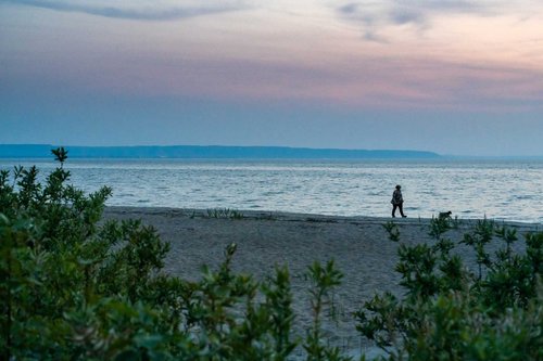 A sunset in Wasaga Beach.